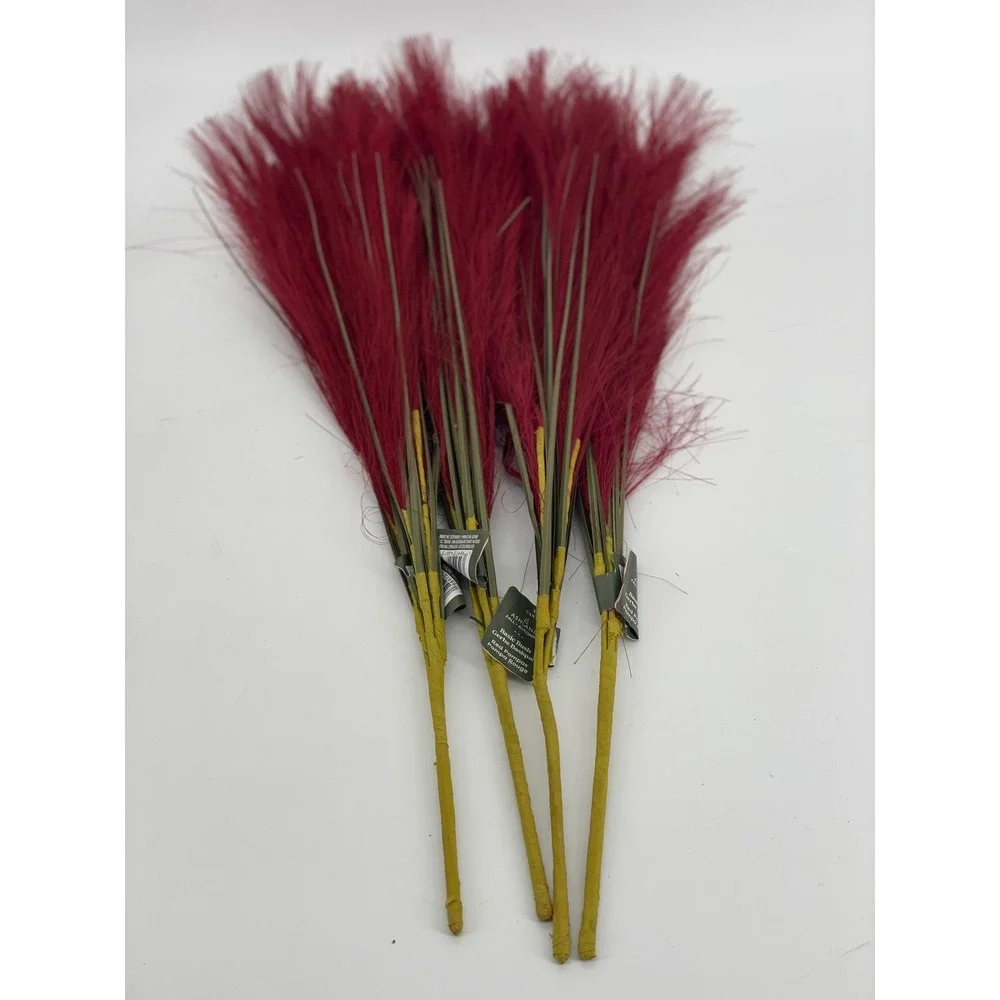 Lot of 22 Ashland Artificial Floral Bundle OS Burgundy Red Fall Decor Excellent